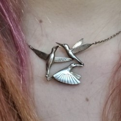 Collier trio de colibris